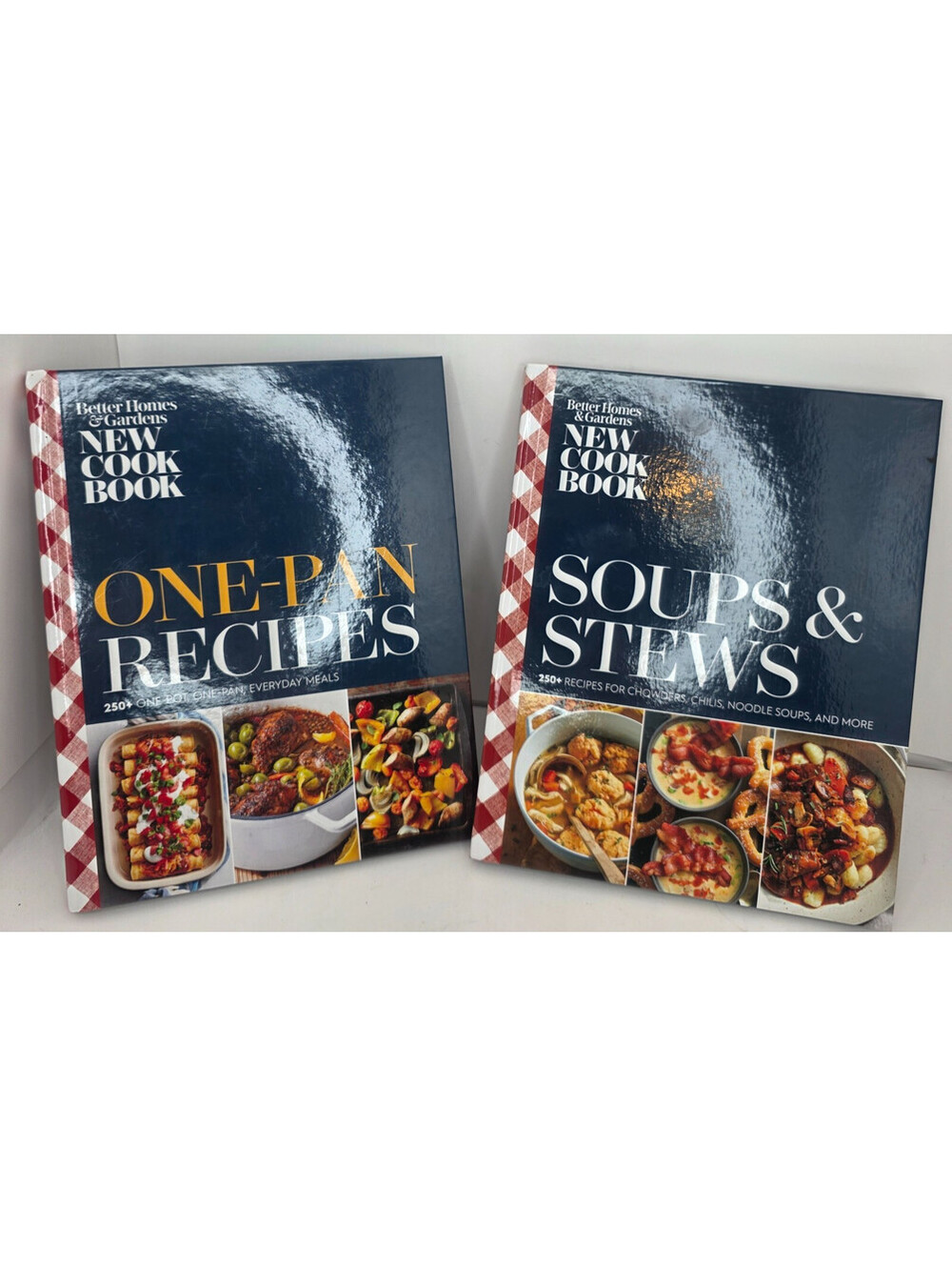 Better Homes & Gardens Cook Book Lot 2 One-Pan Recipes Soups & Stews Hardcover